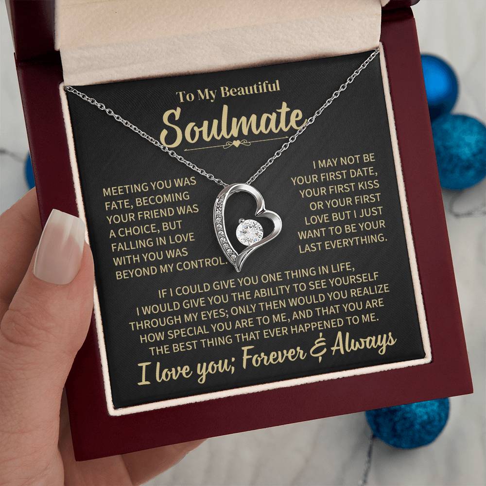 TO MY SOULMATE CHOICE FOREVER LOVE NECKLACE GIFT SET