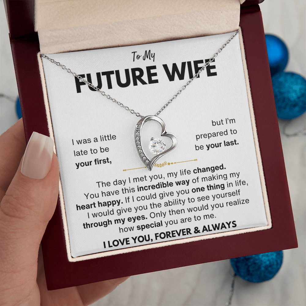 To My Future Wife Your Last Forever Love Necklace Gift Set