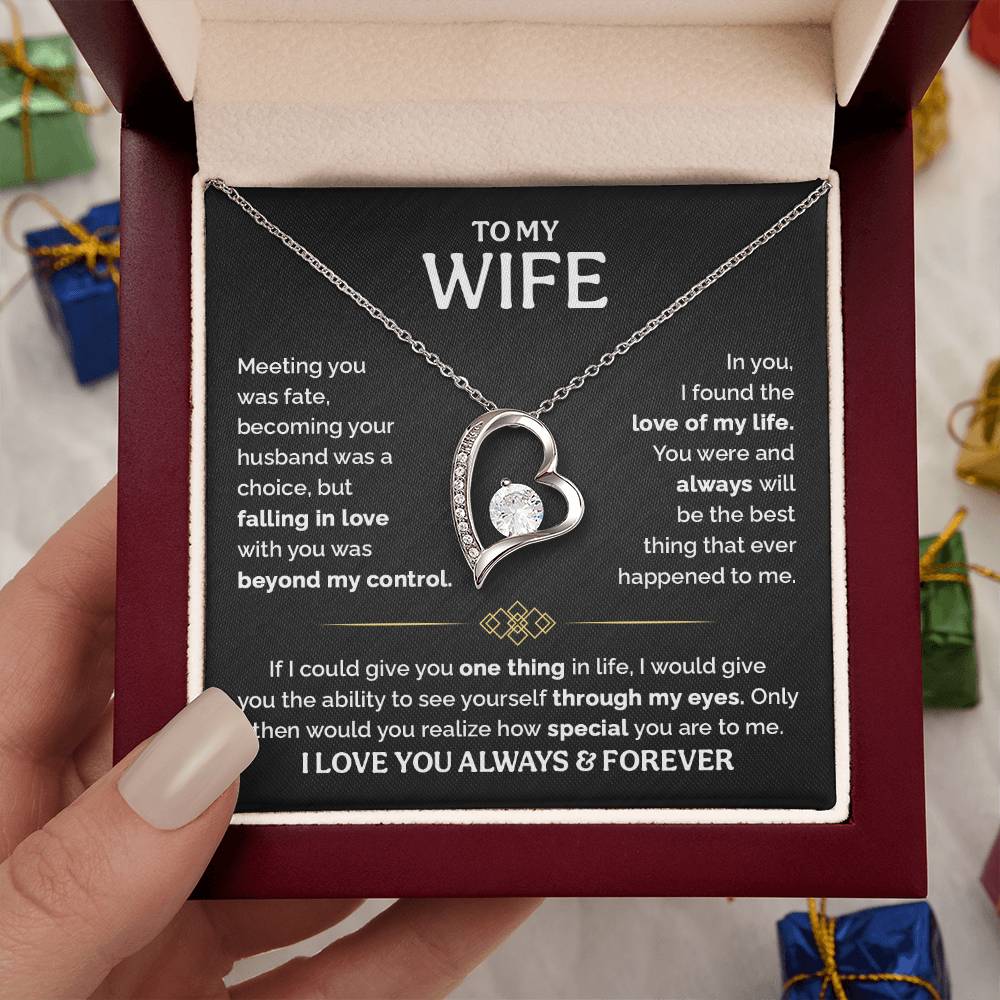 TO MY WIFE CHOICE FOREVER LOVE NECKLACE GIFT SET