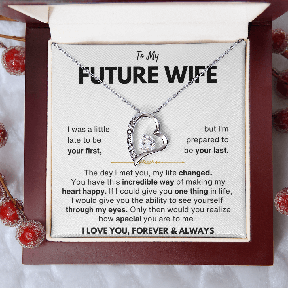 To My Future Wife Your Last Forever Love Necklace Gift Set