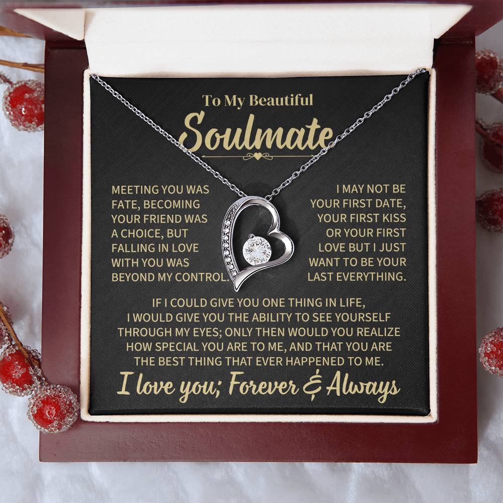 TO MY SOULMATE CHOICE FOREVER LOVE NECKLACE GIFT SET