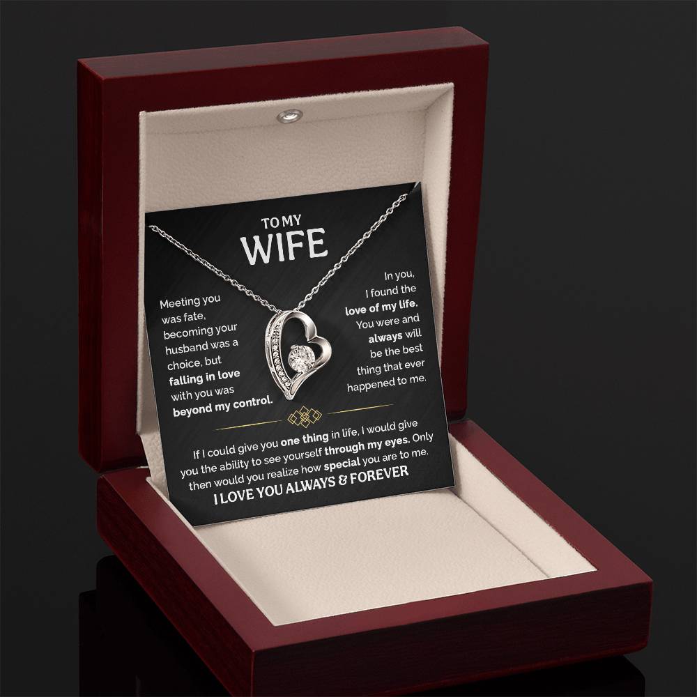 TO MY WIFE CHOICE FOREVER LOVE NECKLACE GIFT SET