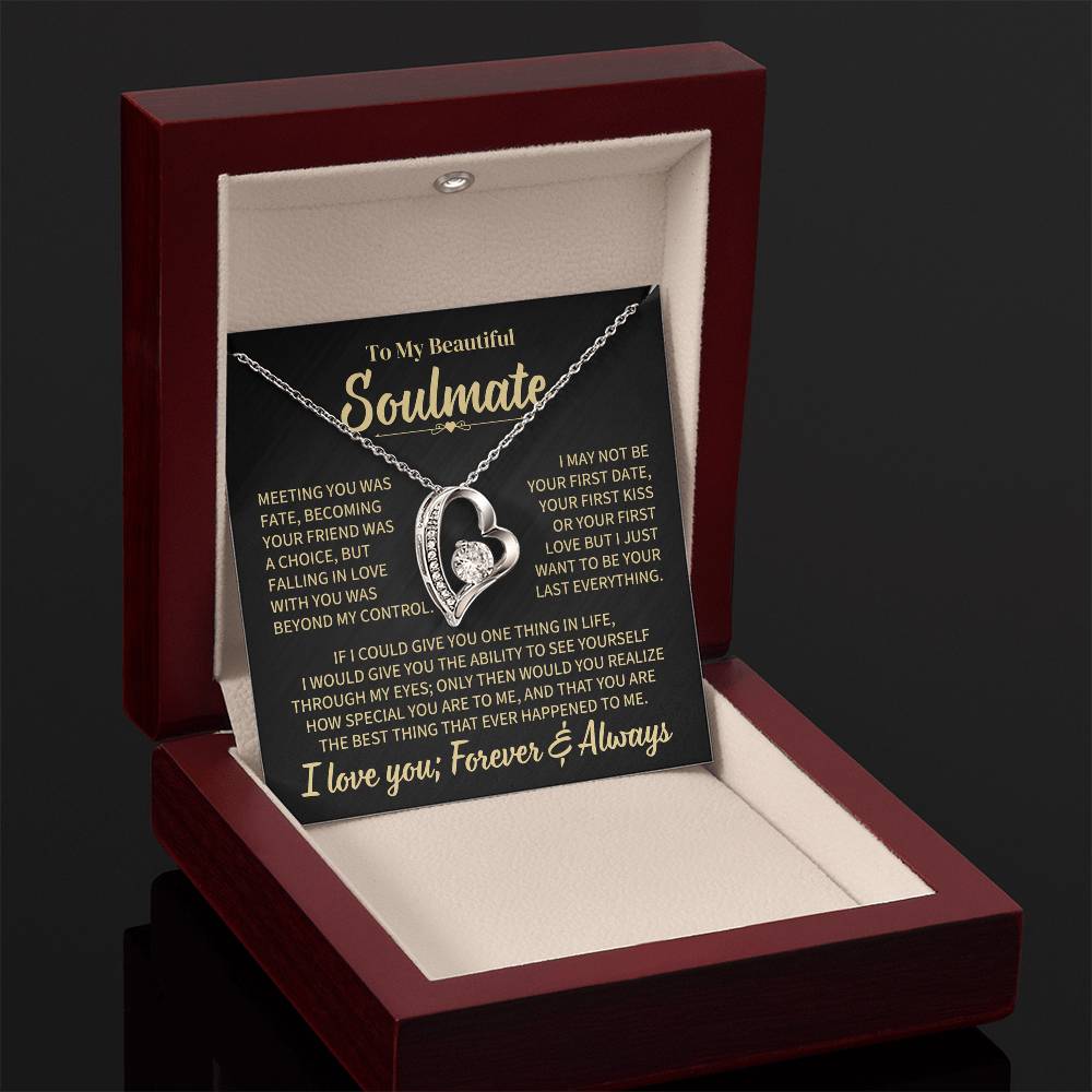 TO MY SOULMATE CHOICE FOREVER LOVE NECKLACE GIFT SET