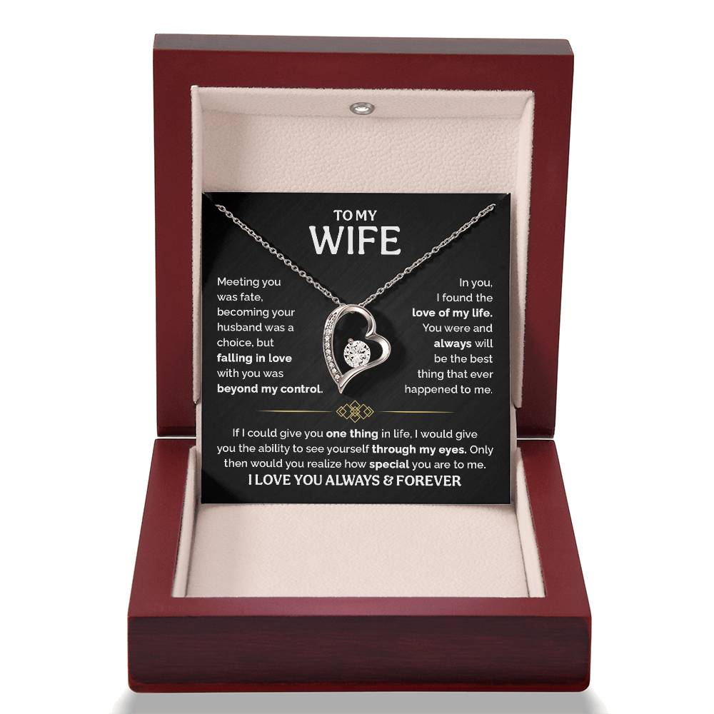 TO MY WIFE CHOICE FOREVER LOVE NECKLACE GIFT SET