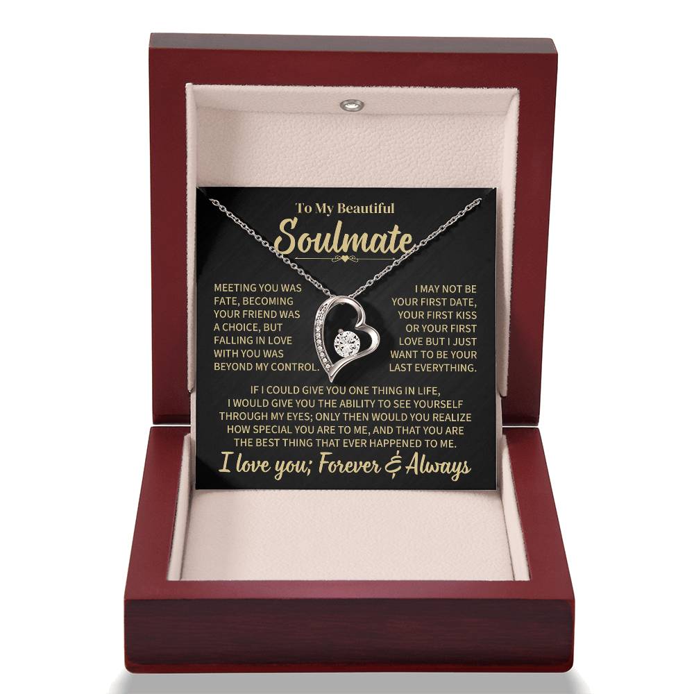 TO MY SOULMATE CHOICE FOREVER LOVE NECKLACE GIFT SET