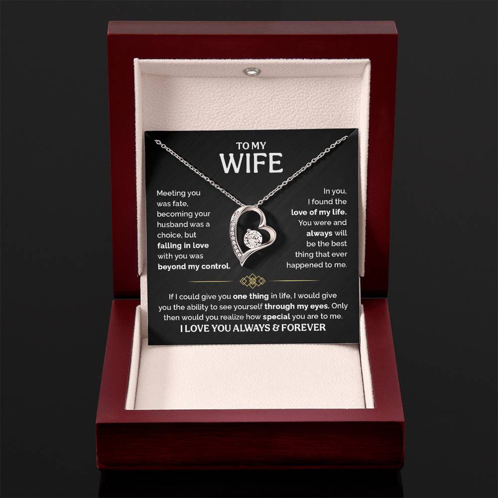 TO MY WIFE CHOICE FOREVER LOVE NECKLACE GIFT SET