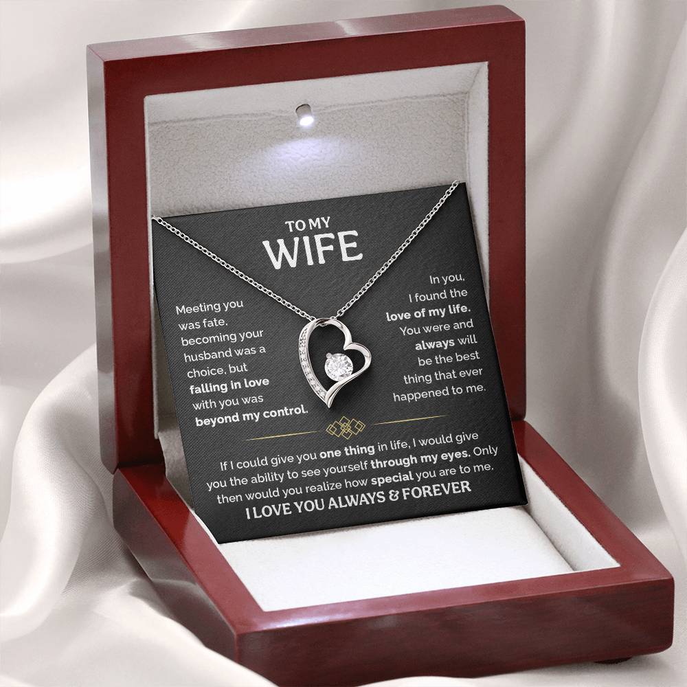 TO MY WIFE CHOICE FOREVER LOVE NECKLACE GIFT SET