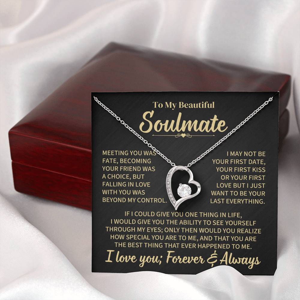 TO MY SOULMATE CHOICE FOREVER LOVE NECKLACE GIFT SET
