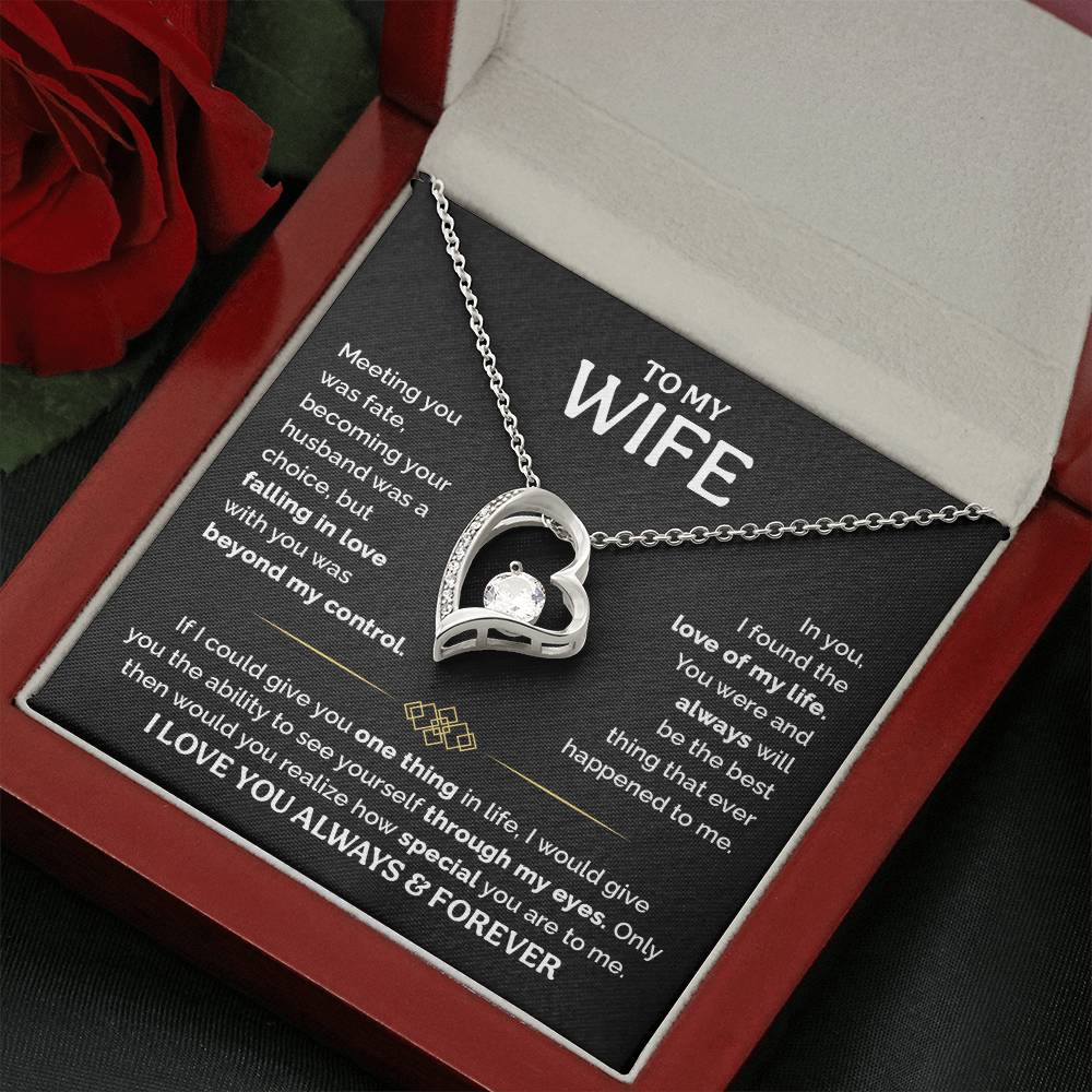 TO MY WIFE CHOICE FOREVER LOVE NECKLACE GIFT SET
