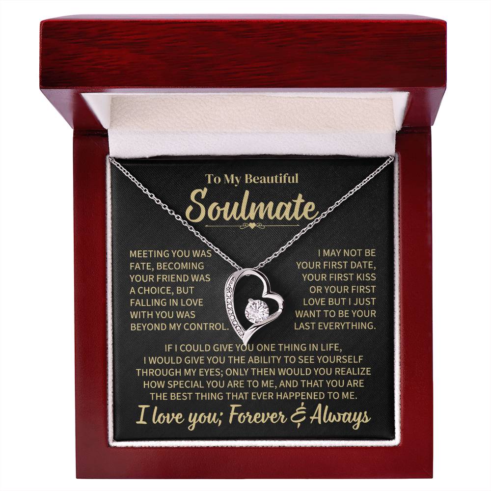 TO MY SOULMATE CHOICE FOREVER LOVE NECKLACE GIFT SET