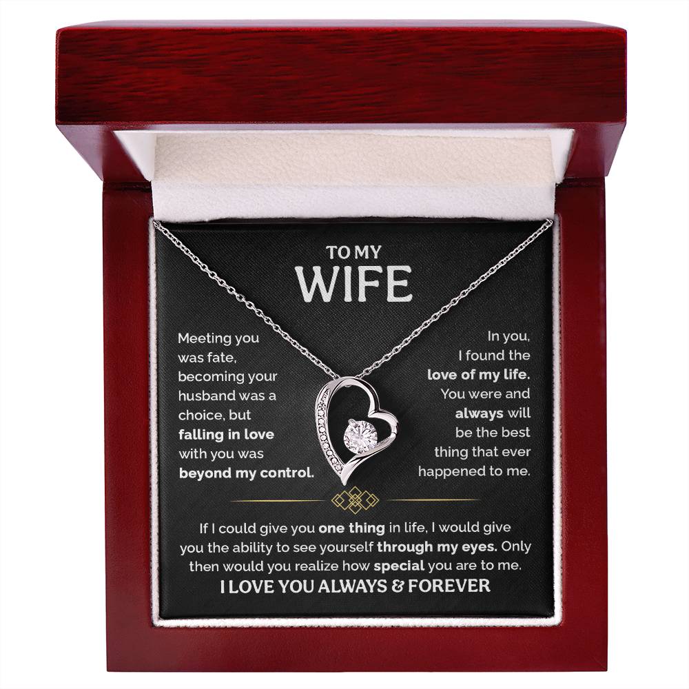 TO MY WIFE CHOICE FOREVER LOVE NECKLACE GIFT SET