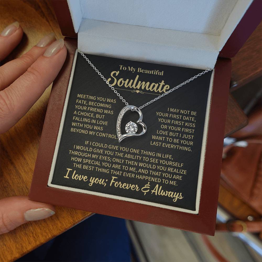 TO MY SOULMATE CHOICE FOREVER LOVE NECKLACE GIFT SET