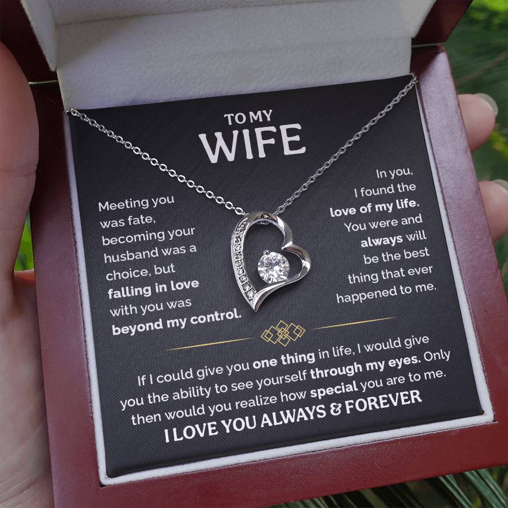 TO MY WIFE CHOICE FOREVER LOVE NECKLACE GIFT SET