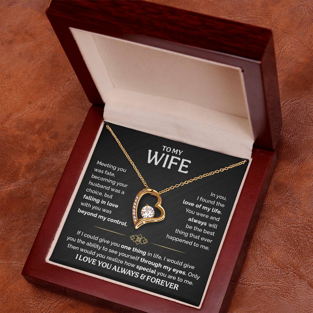 TO MY WIFE CHOICE FOREVER LOVE NECKLACE GIFT SET