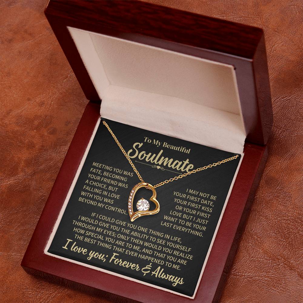 TO MY SOULMATE CHOICE FOREVER LOVE NECKLACE GIFT SET