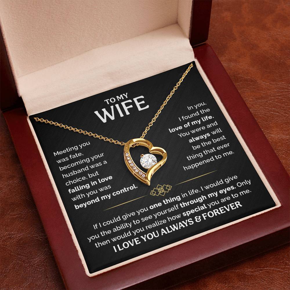 TO MY WIFE CHOICE FOREVER LOVE NECKLACE GIFT SET
