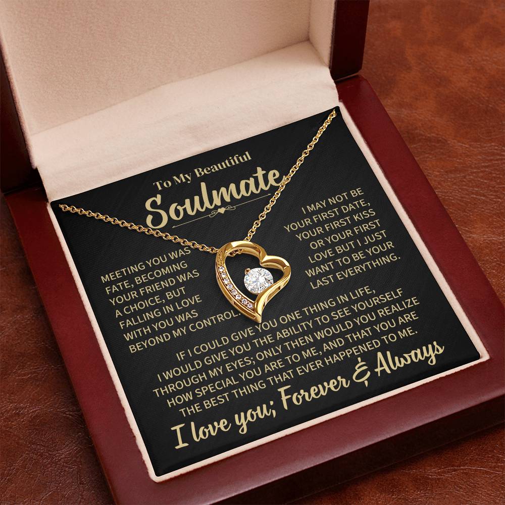 TO MY SOULMATE CHOICE FOREVER LOVE NECKLACE GIFT SET