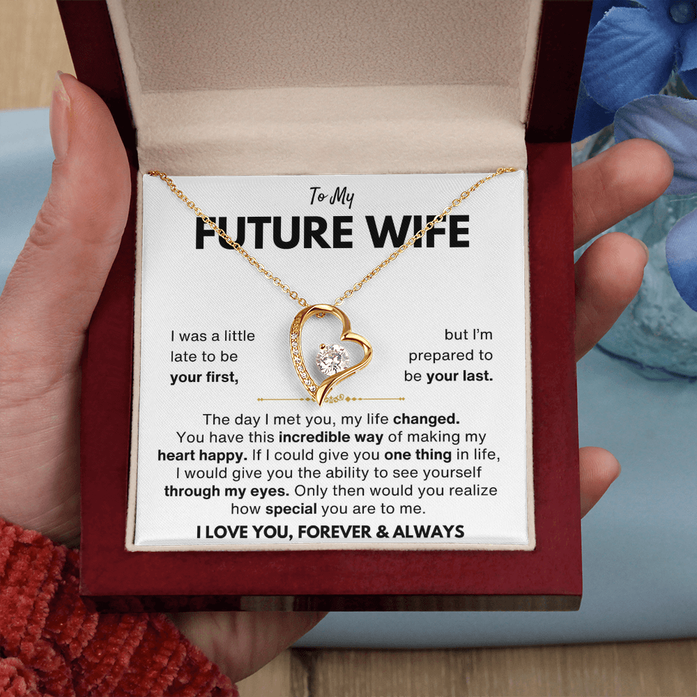 To My Future Wife Your Last Forever Love Necklace Gift Set