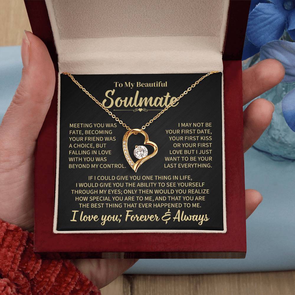 TO MY SOULMATE CHOICE FOREVER LOVE NECKLACE GIFT SET