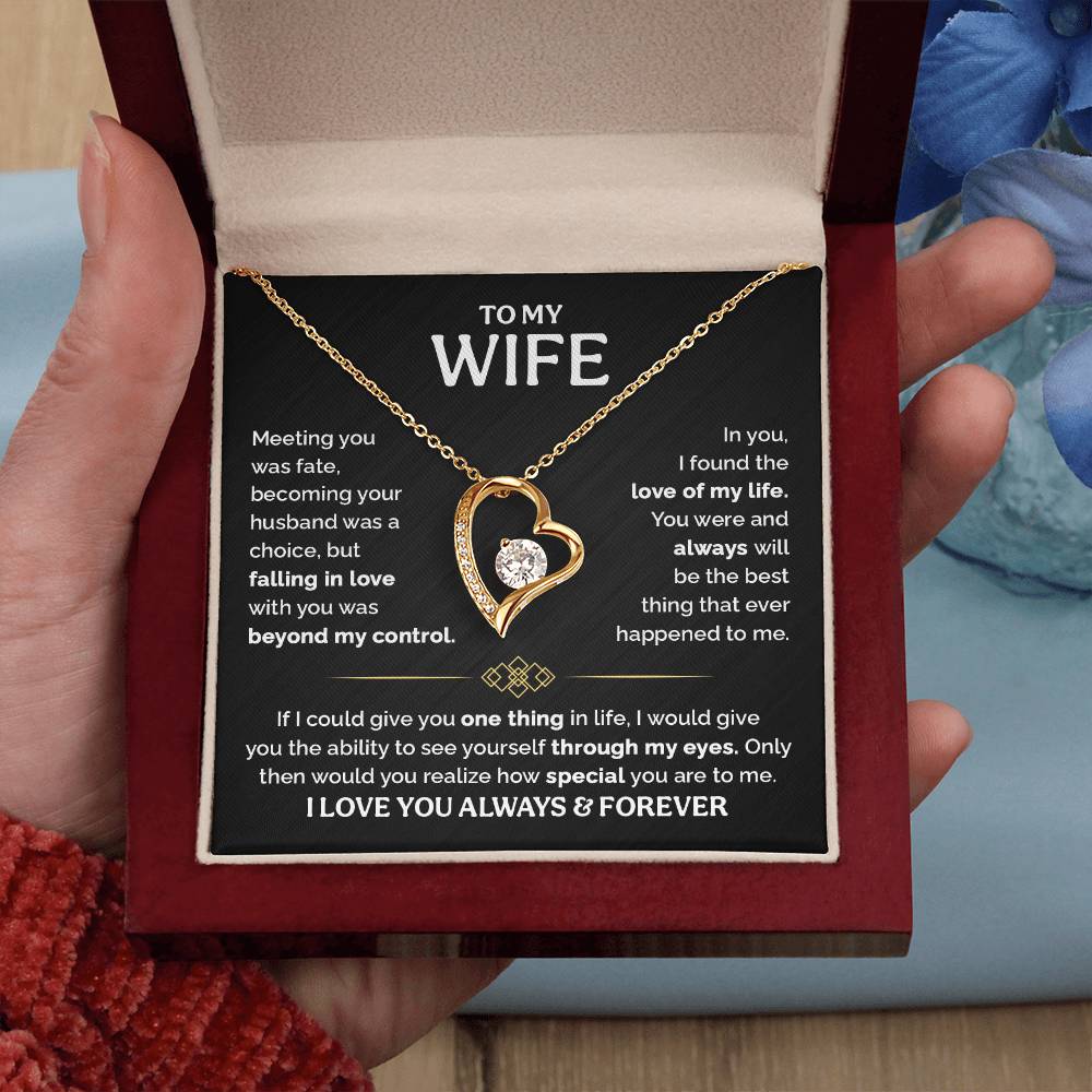 TO MY WIFE CHOICE FOREVER LOVE NECKLACE GIFT SET
