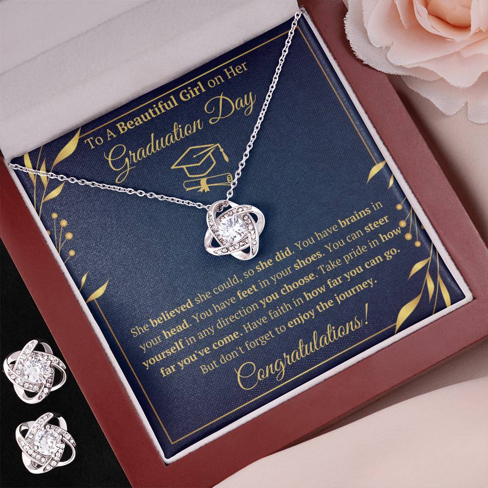 Journey Gold Box with Earrings