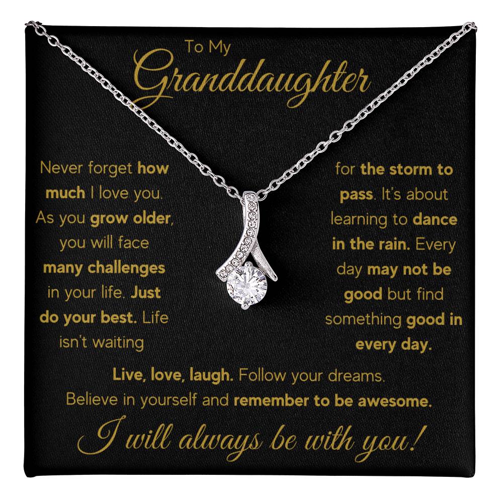 TO MY GRANDDAUGHTER RAIN ALLURING BEAUTY NECKLACE GIFT SET