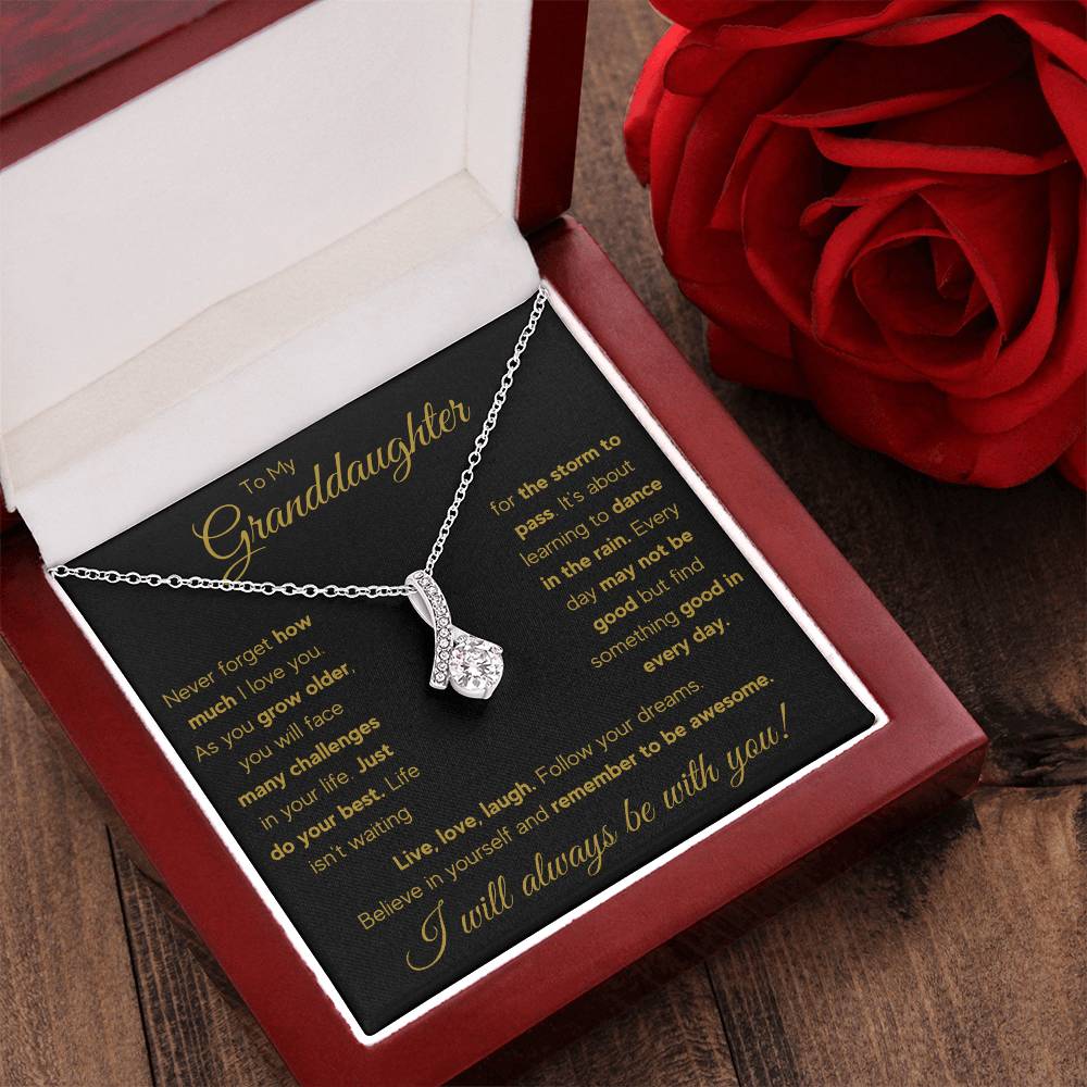 TO MY GRANDDAUGHTER RAIN ALLURING BEAUTY NECKLACE GIFT SET