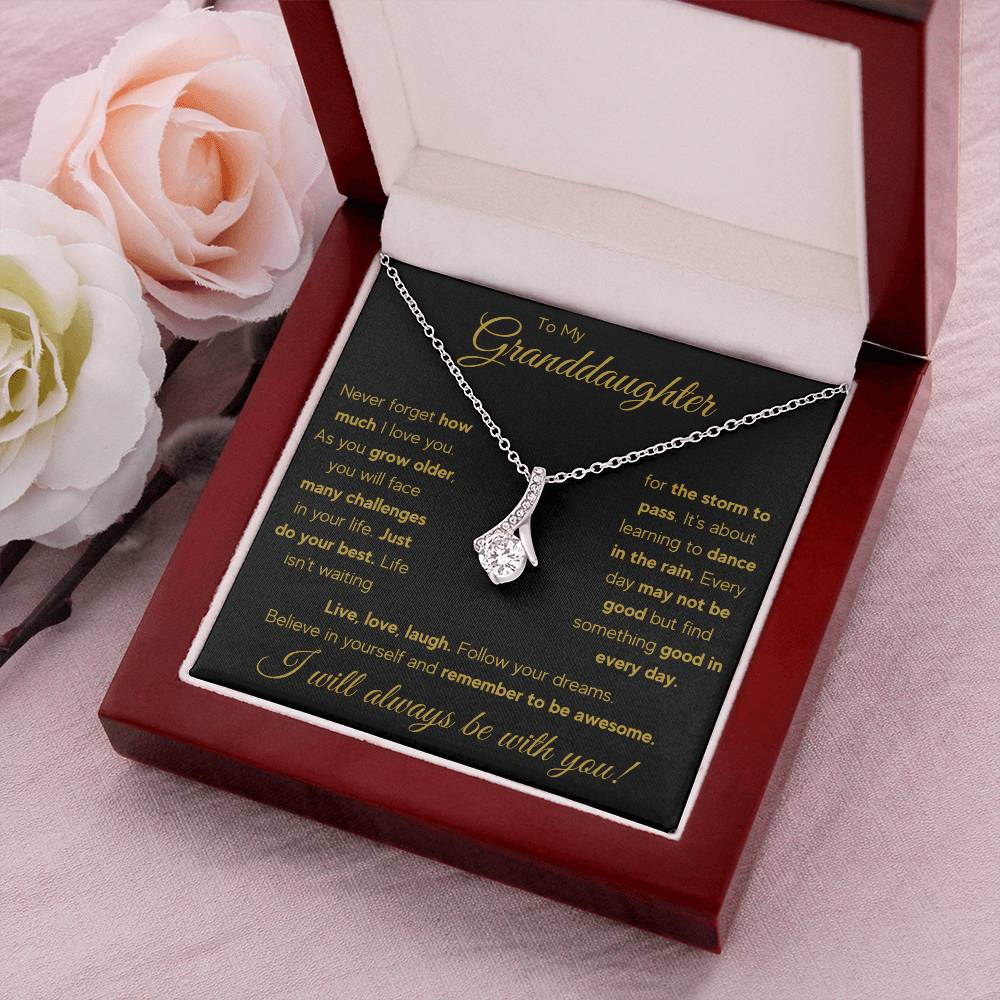 TO MY GRANDDAUGHTER RAIN ALLURING BEAUTY NECKLACE GIFT SET