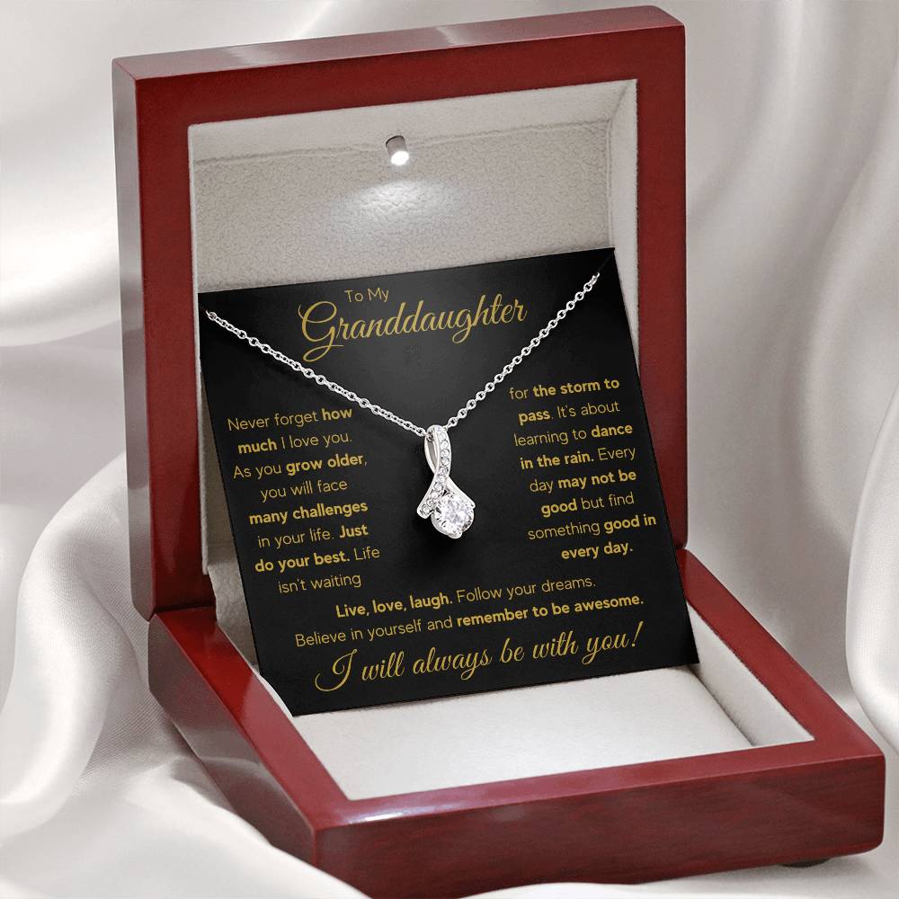 TO MY GRANDDAUGHTER RAIN ALLURING BEAUTY NECKLACE GIFT SET