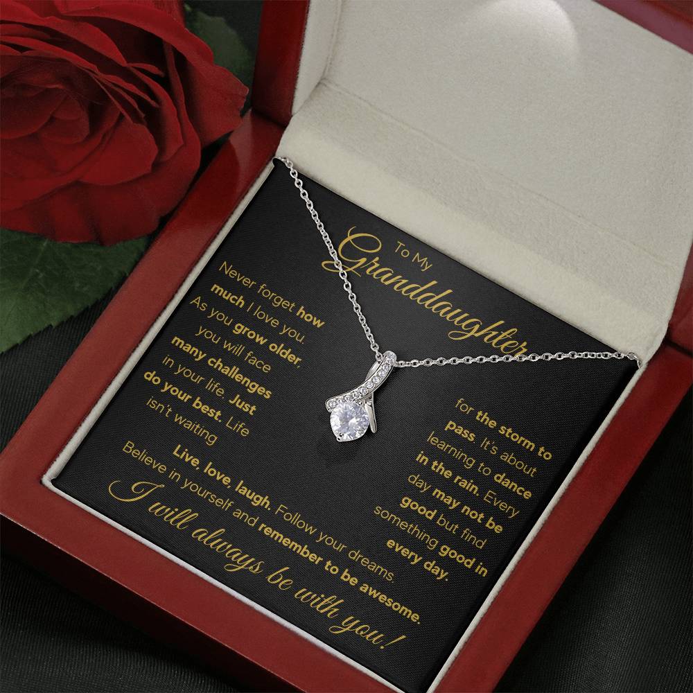 TO MY GRANDDAUGHTER RAIN ALLURING BEAUTY NECKLACE GIFT SET