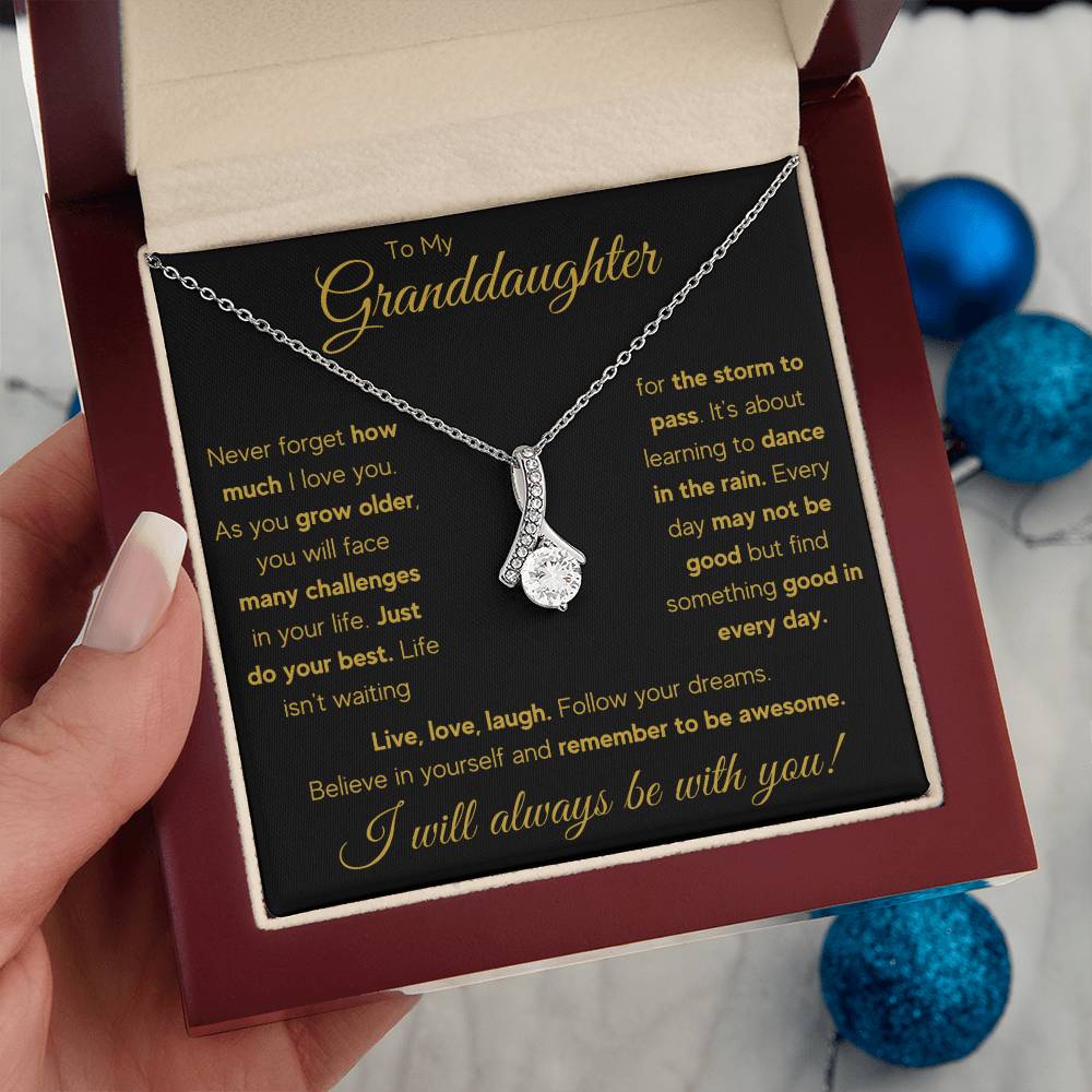 TO MY GRANDDAUGHTER RAIN ALLURING BEAUTY NECKLACE GIFT SET