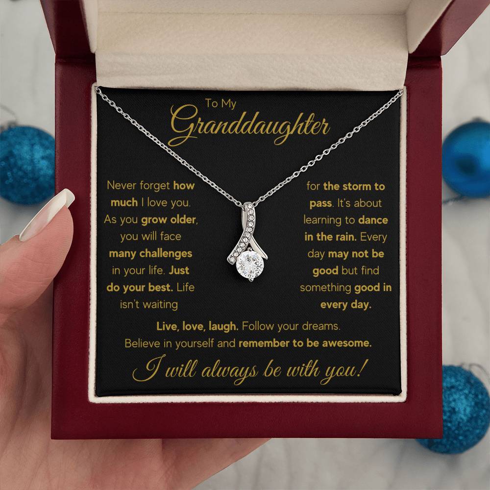 TO MY GRANDDAUGHTER RAIN ALLURING BEAUTY NECKLACE GIFT SET