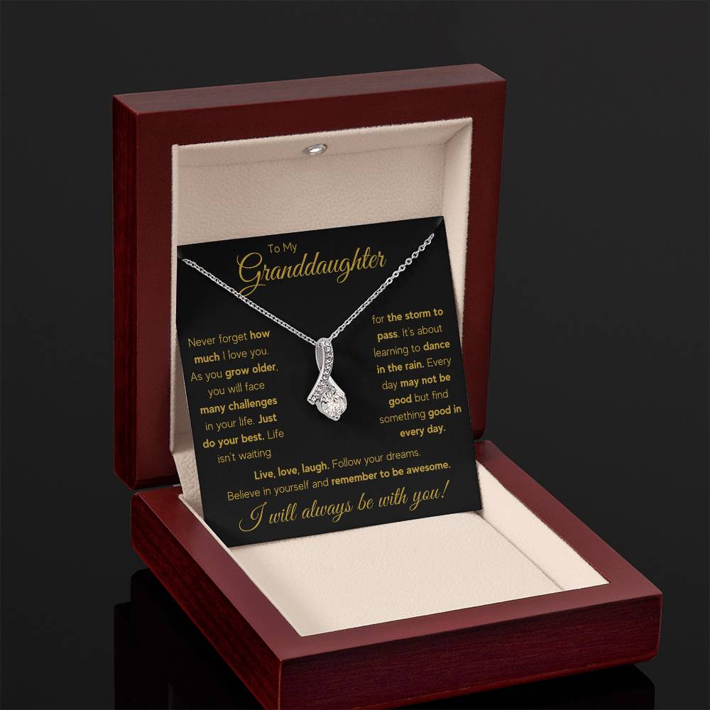 TO MY GRANDDAUGHTER RAIN ALLURING BEAUTY NECKLACE GIFT SET