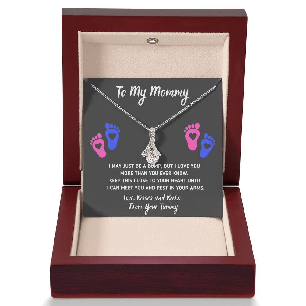 MOMMY HEART-FEET ALLURING BEAUTY NECKLACE GIFT SET