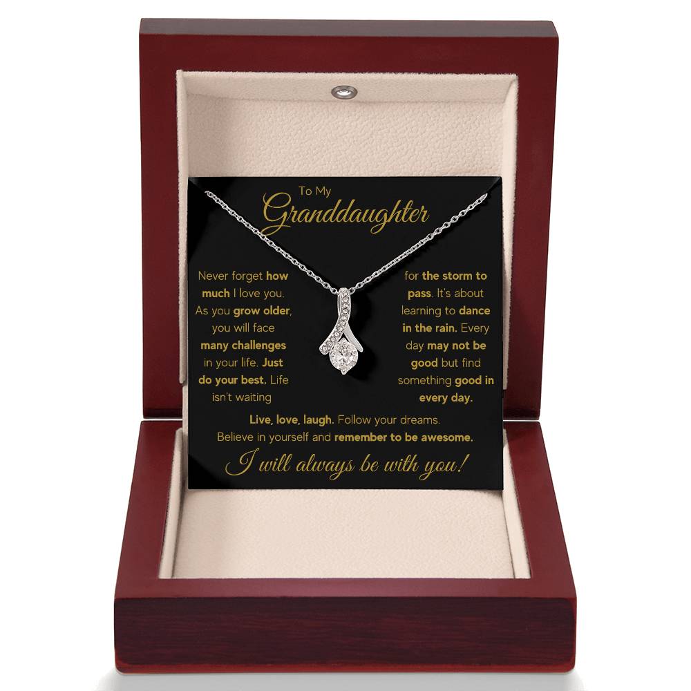 TO MY GRANDDAUGHTER RAIN ALLURING BEAUTY NECKLACE GIFT SET