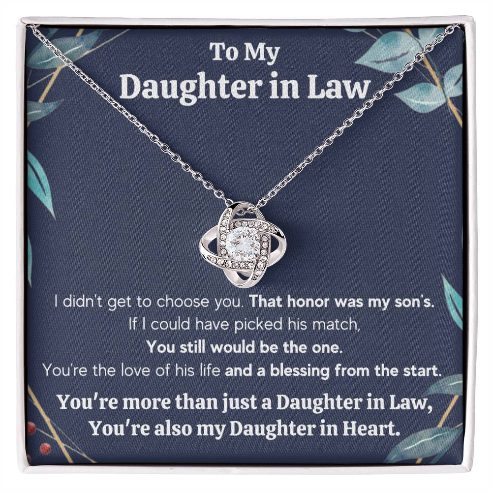 Daughter in Law Honor Necklace Gift Set