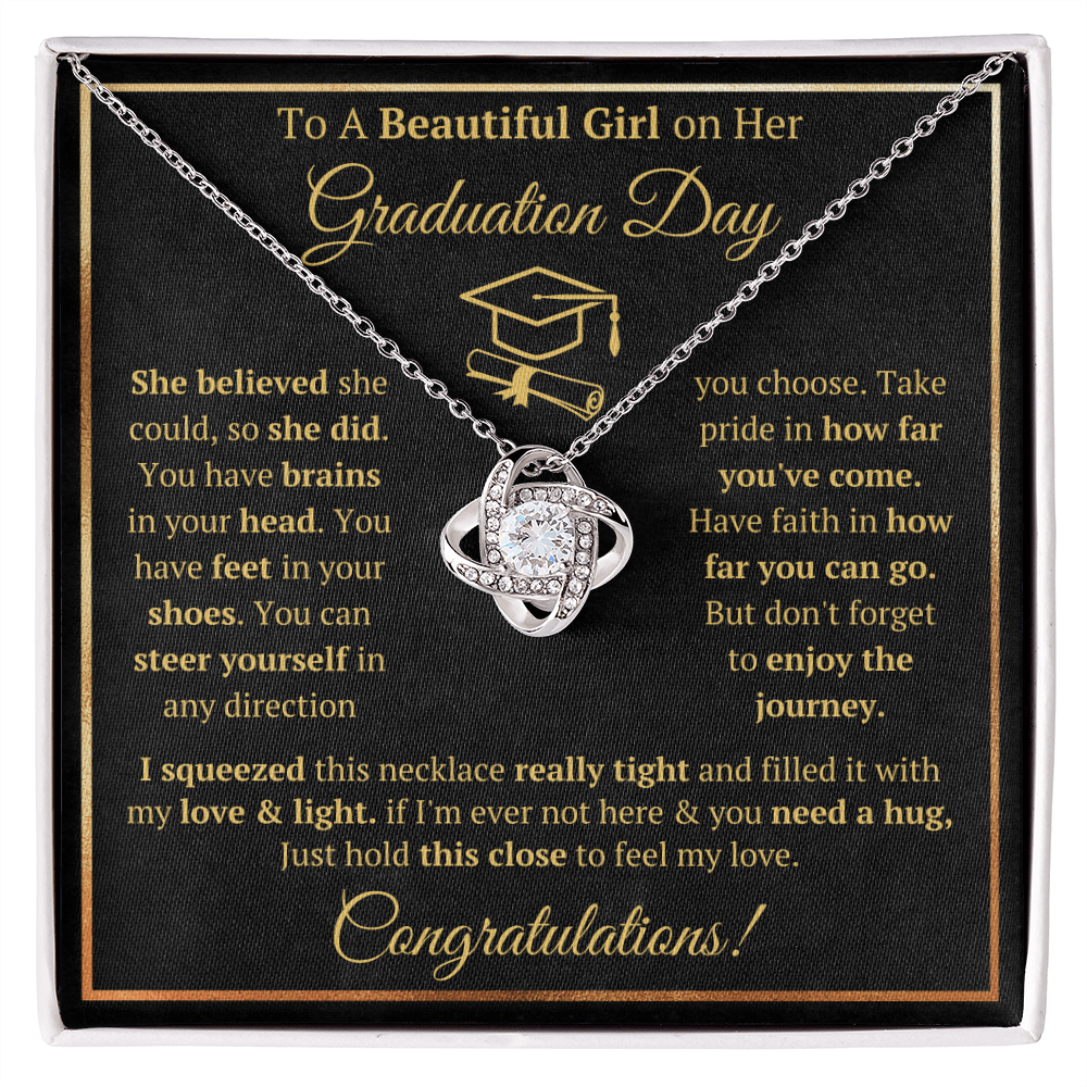 Graduation Gifts For Her Love Knot Necklace Gift Set