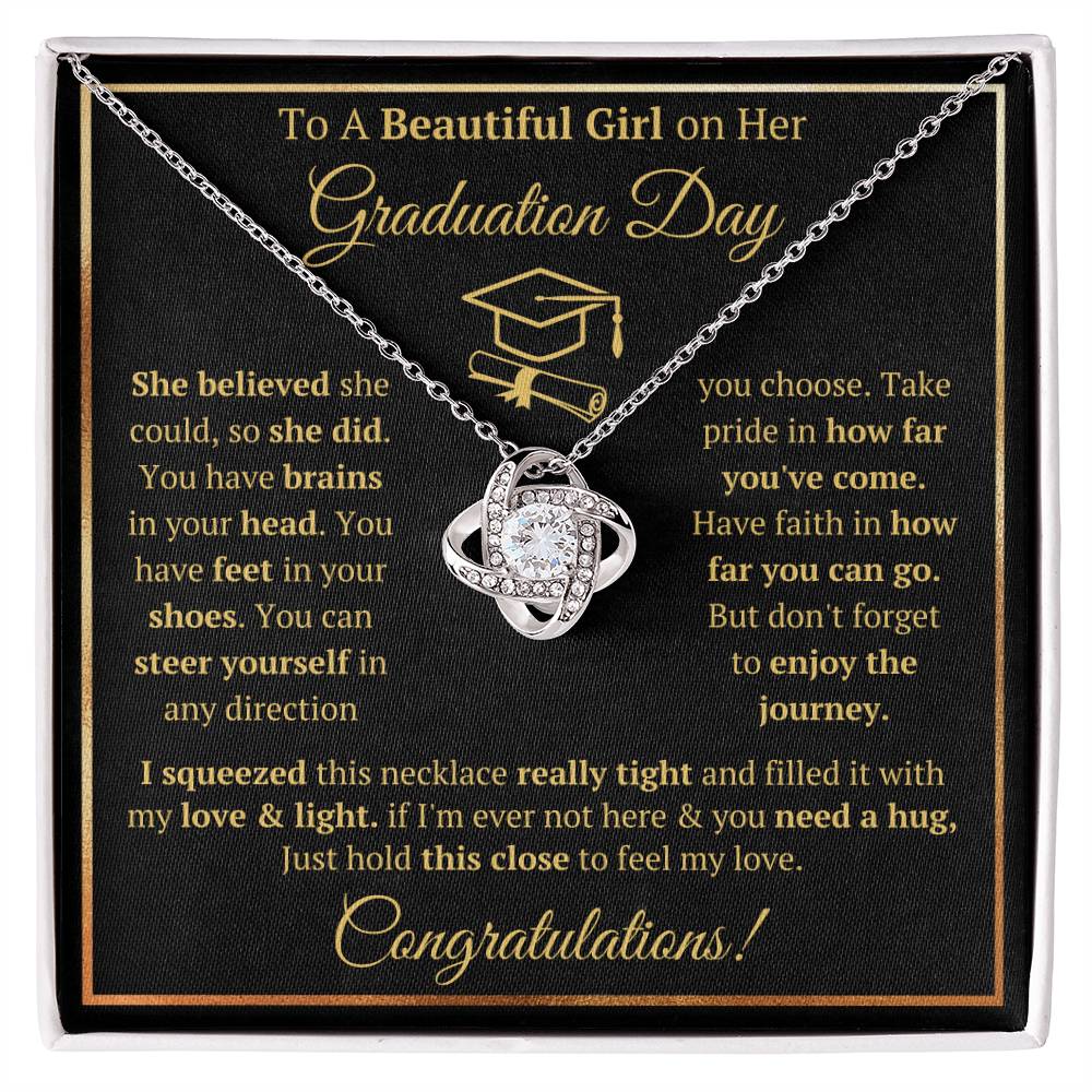 Graduation Gifts For Her 2022 College Graduation Necklace For My daughter Granddaughter Jewelry Pendant with Message Card and Gift Box