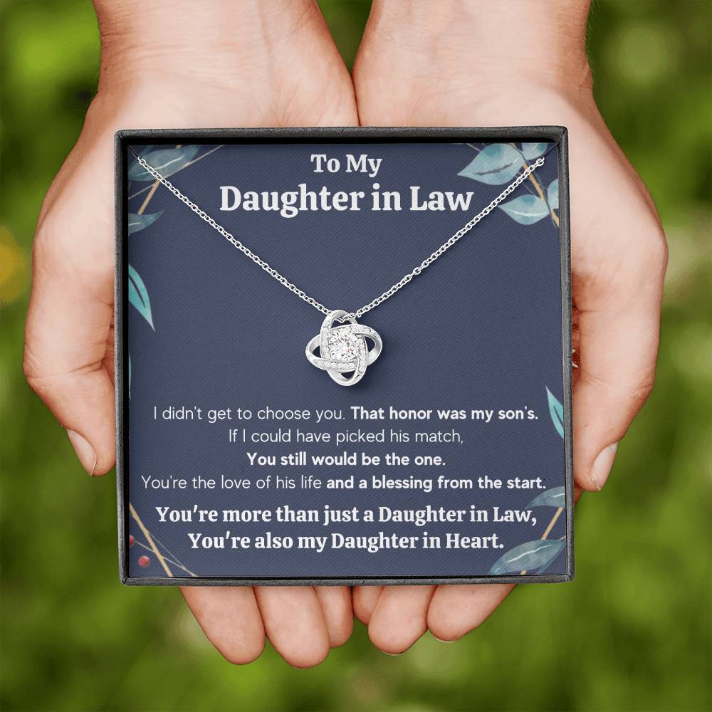 Daughter in Law Honor Necklace Gift Set