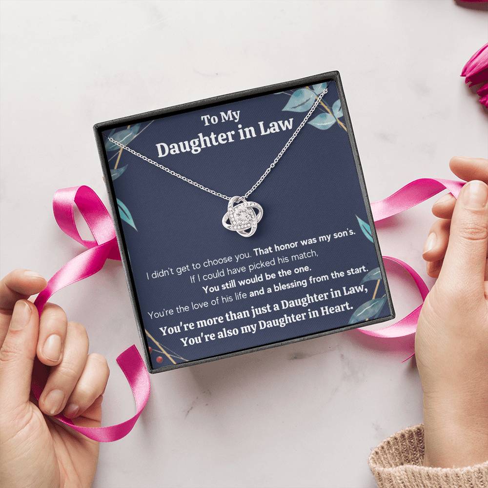 Daughter in Law Honor Necklace Gift Set