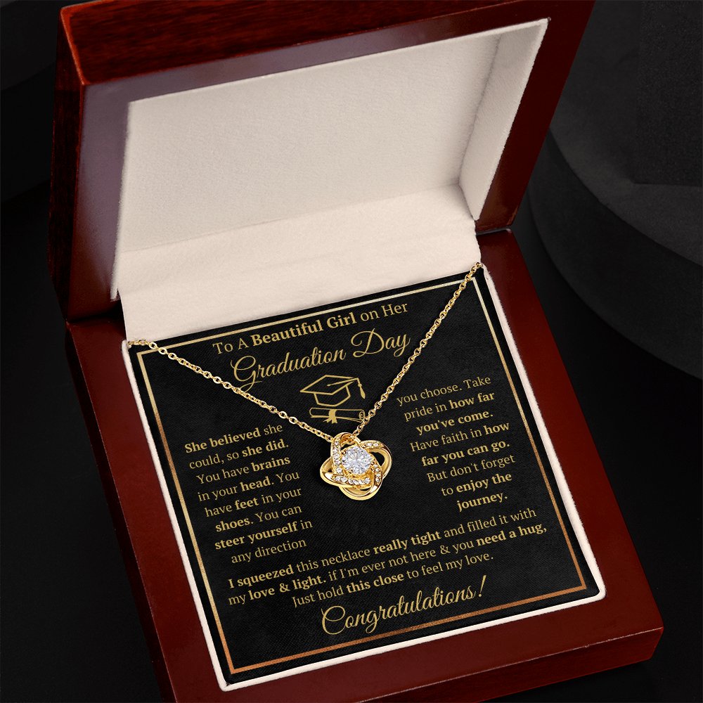 Graduation Gifts For Her Love Knot Necklace Gift Set