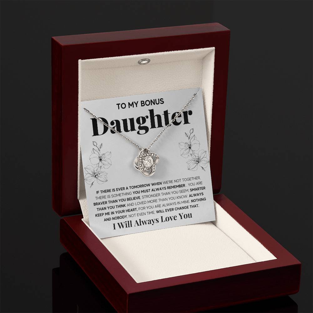TO MY BONUS DAUGHTER BRAVER LOVE KNOT GIFT SET