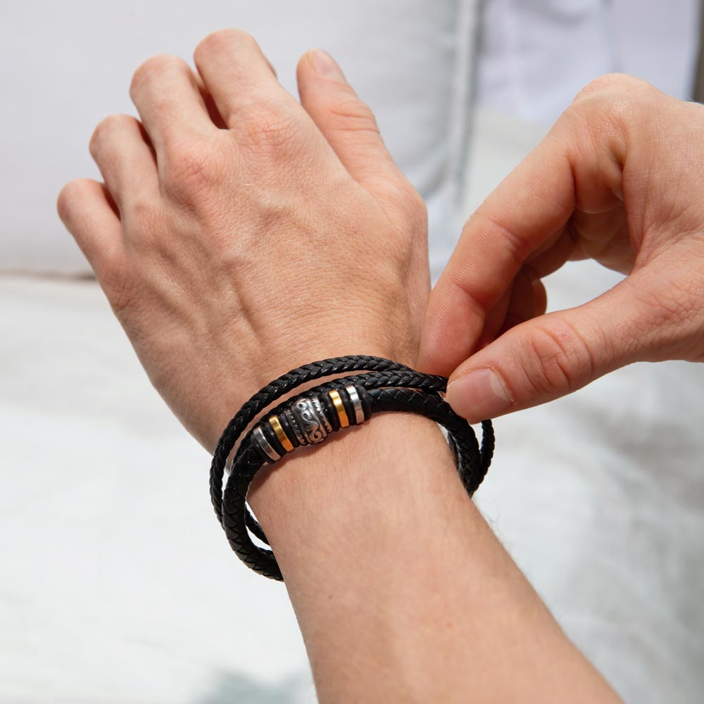 To My Son Never Forget Bracelet Gift Set