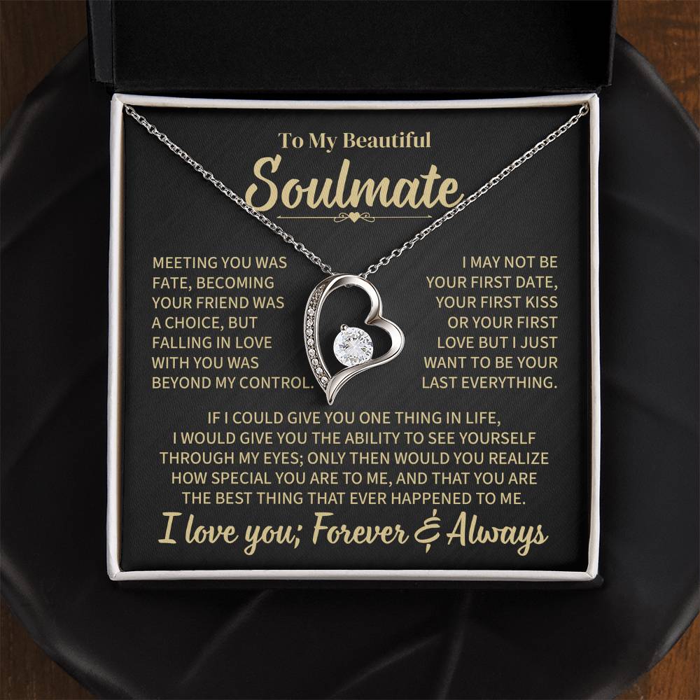 TO MY SOULMATE CHOICE FOREVER LOVE NECKLACE GIFT SET