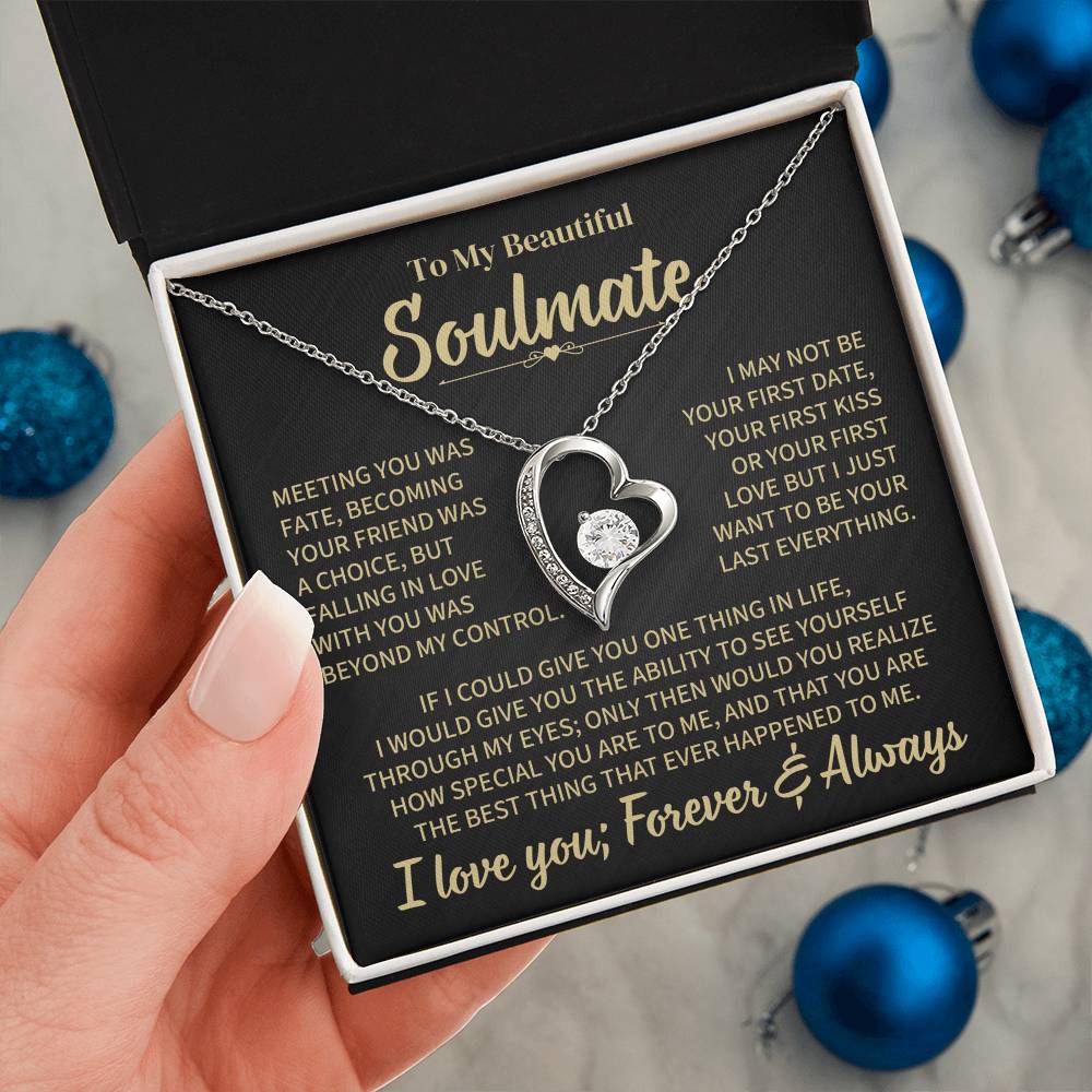 TO MY SOULMATE CHOICE FOREVER LOVE NECKLACE GIFT SET