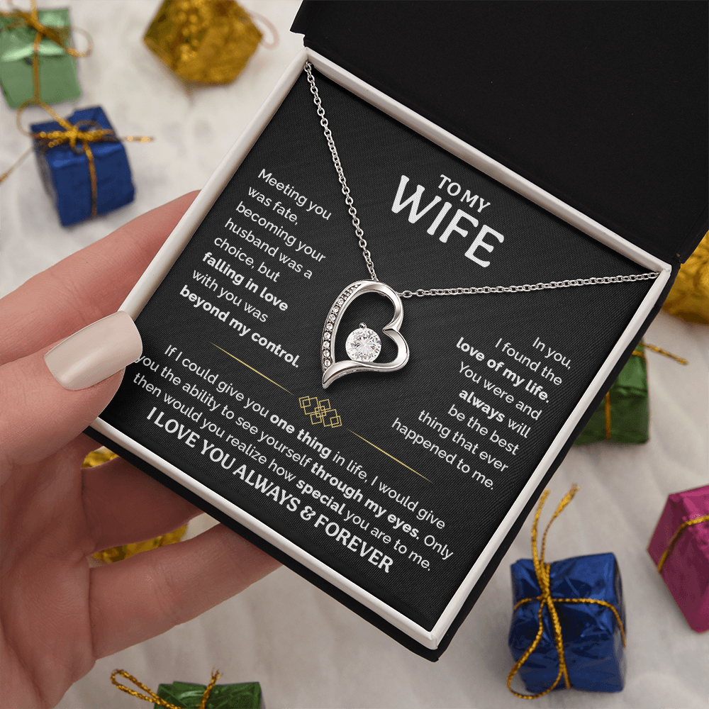 TO MY WIFE CHOICE FOREVER LOVE NECKLACE GIFT SET
