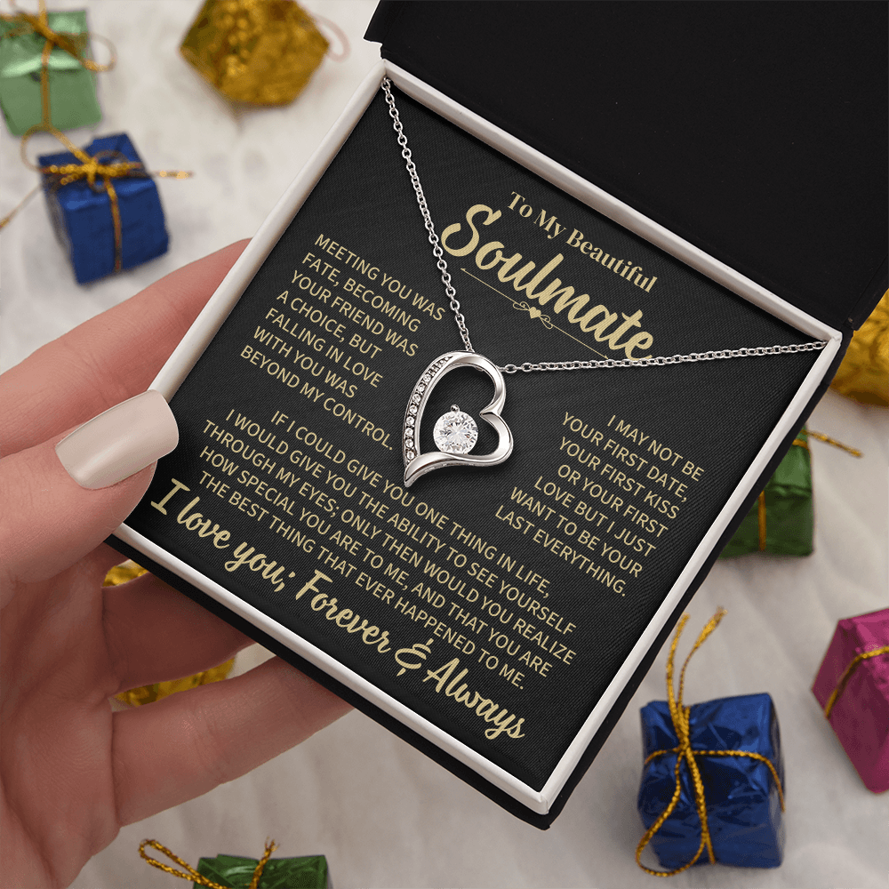 TO MY SOULMATE CHOICE FOREVER LOVE NECKLACE GIFT SET