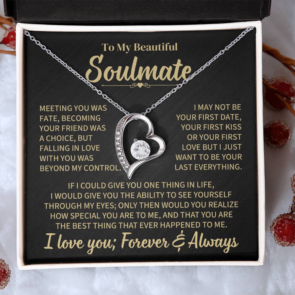 TO MY SOULMATE CHOICE FOREVER LOVE NECKLACE GIFT SET