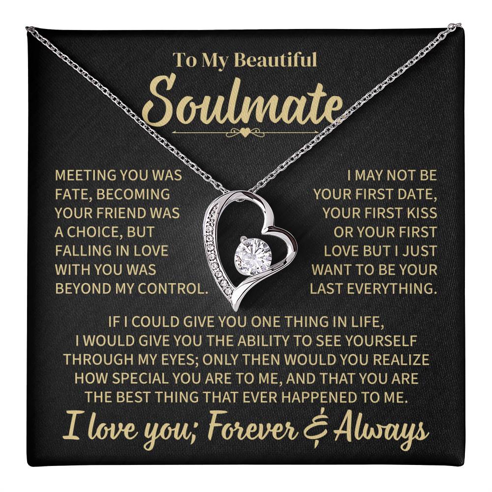TO MY SOULMATE CHOICE FOREVER LOVE NECKLACE GIFT SET