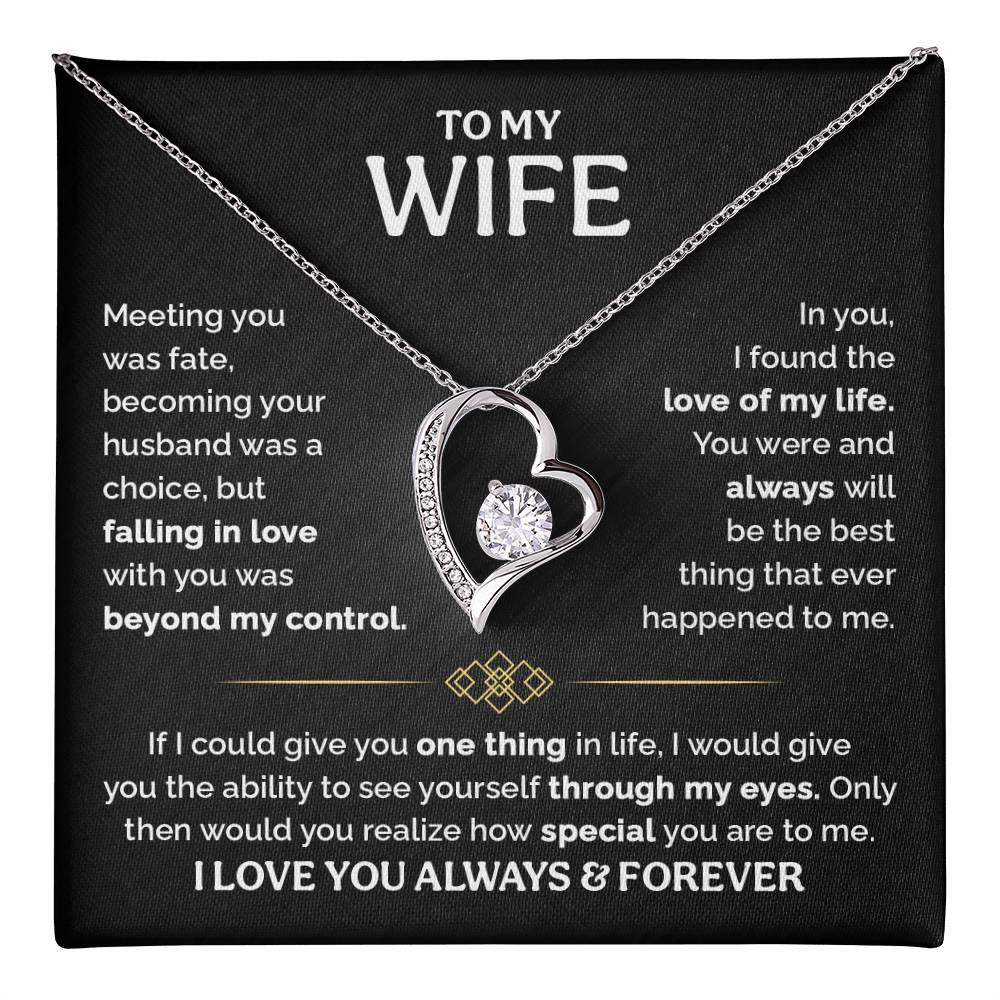 TO MY WIFE CHOICE FOREVER LOVE NECKLACE GIFT SET